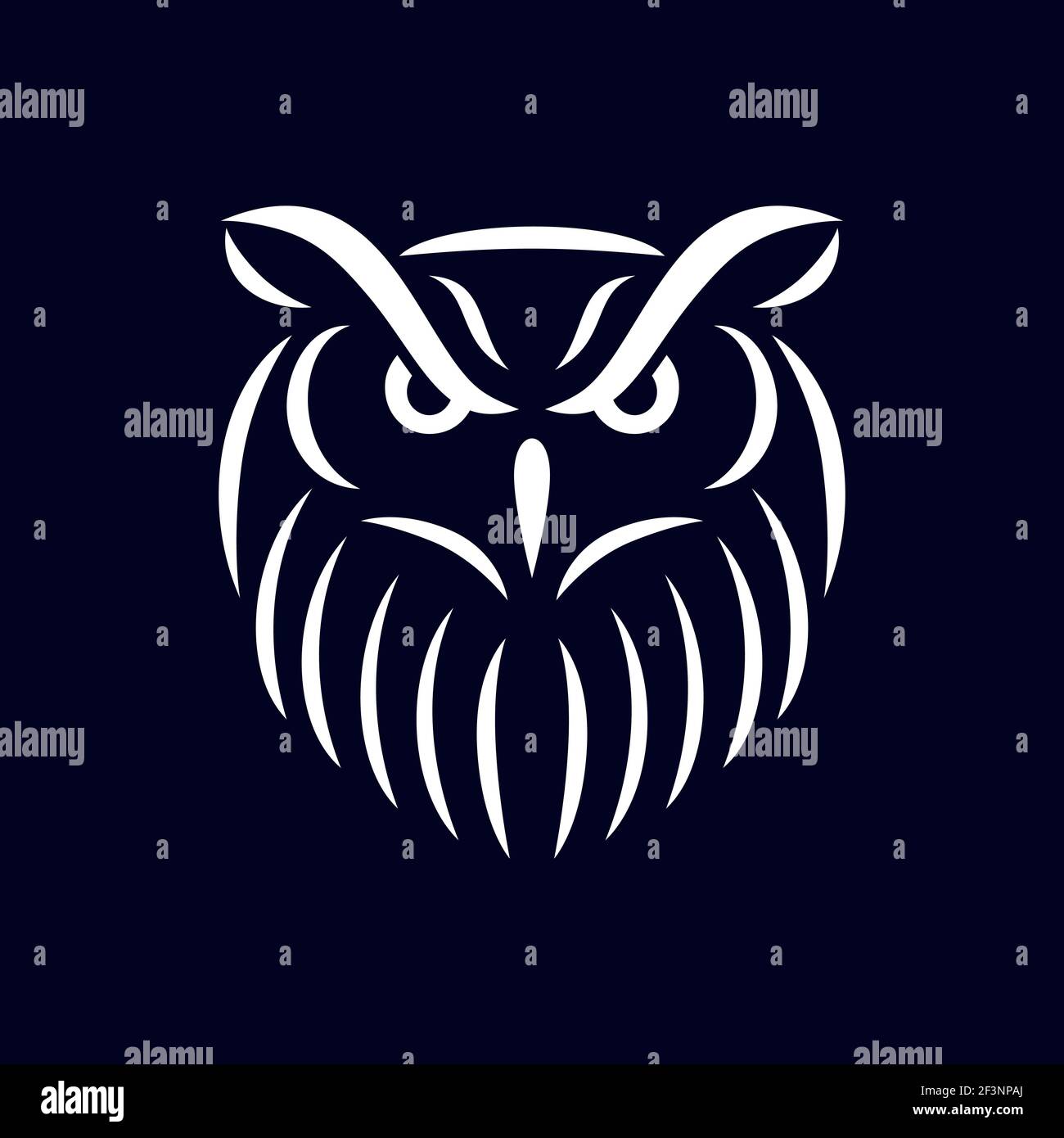Modern owl bird logo. Vector illustration Stock Vector Image & Art - Alamy