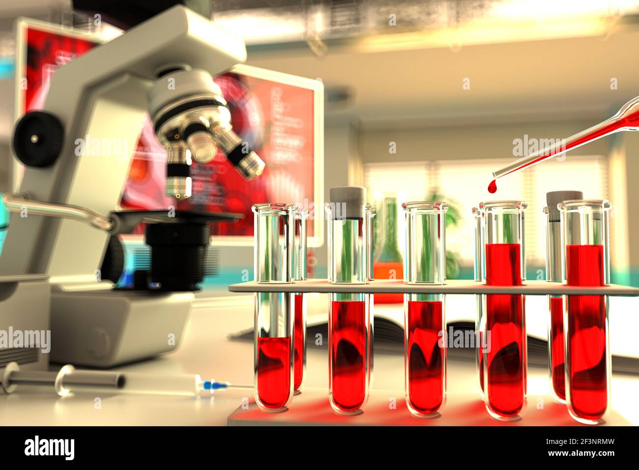 laboratory proofs in microbiology university office blood sample test