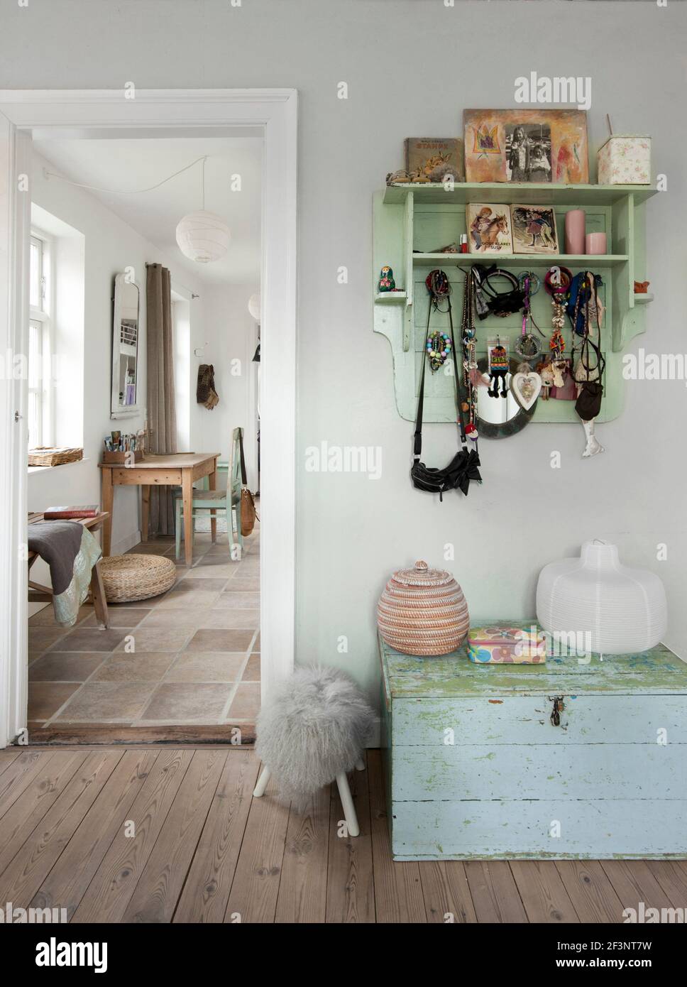 Ecology and Soft Colours. A house with calm sympathetic colours, wooden