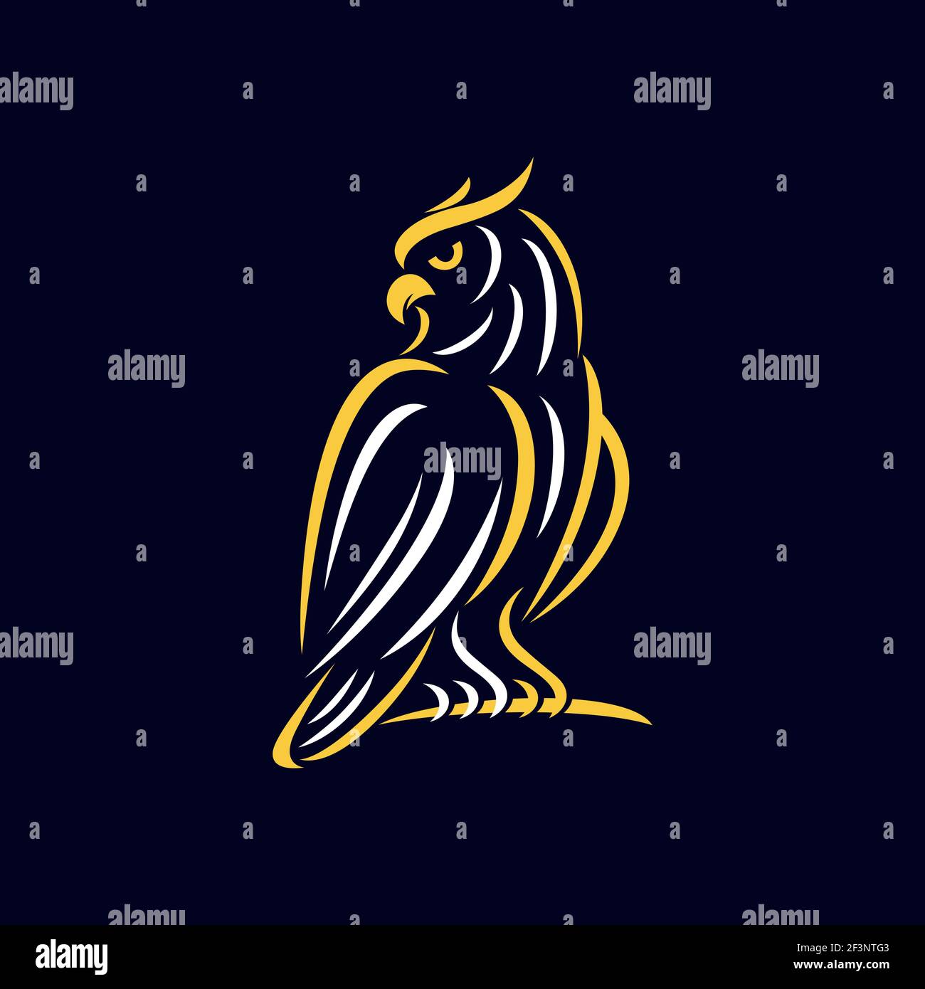 Modern owl bird logo. Vector illustration Stock Vector Image & Art - Alamy