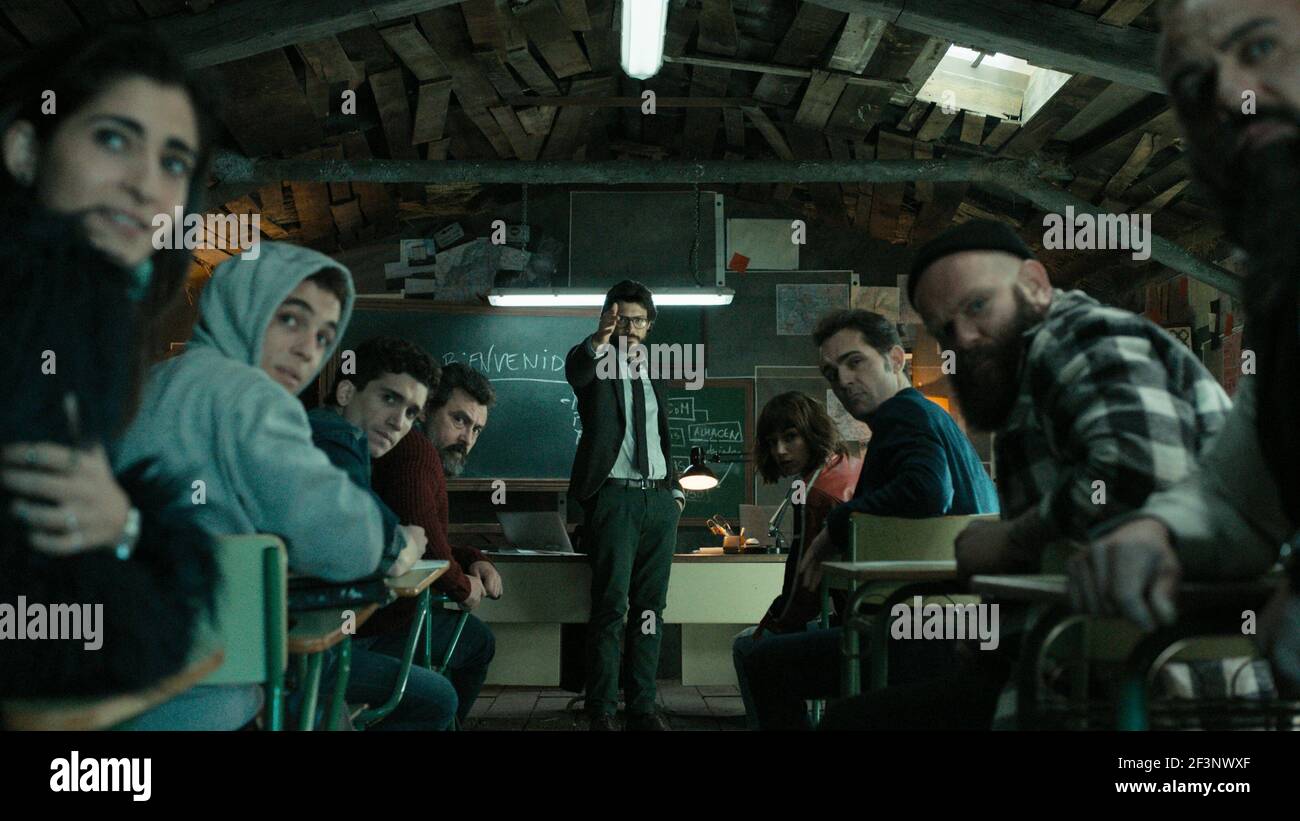 La Casa de Papel TV Series (2017 - ) Spain Created by Alex Pina 2017 Season  1, episode 1: Efectuar lo acordado Director: Jesus Colmenar Alba Flores,  Miguel Herran, Jaime Lorente, Paco