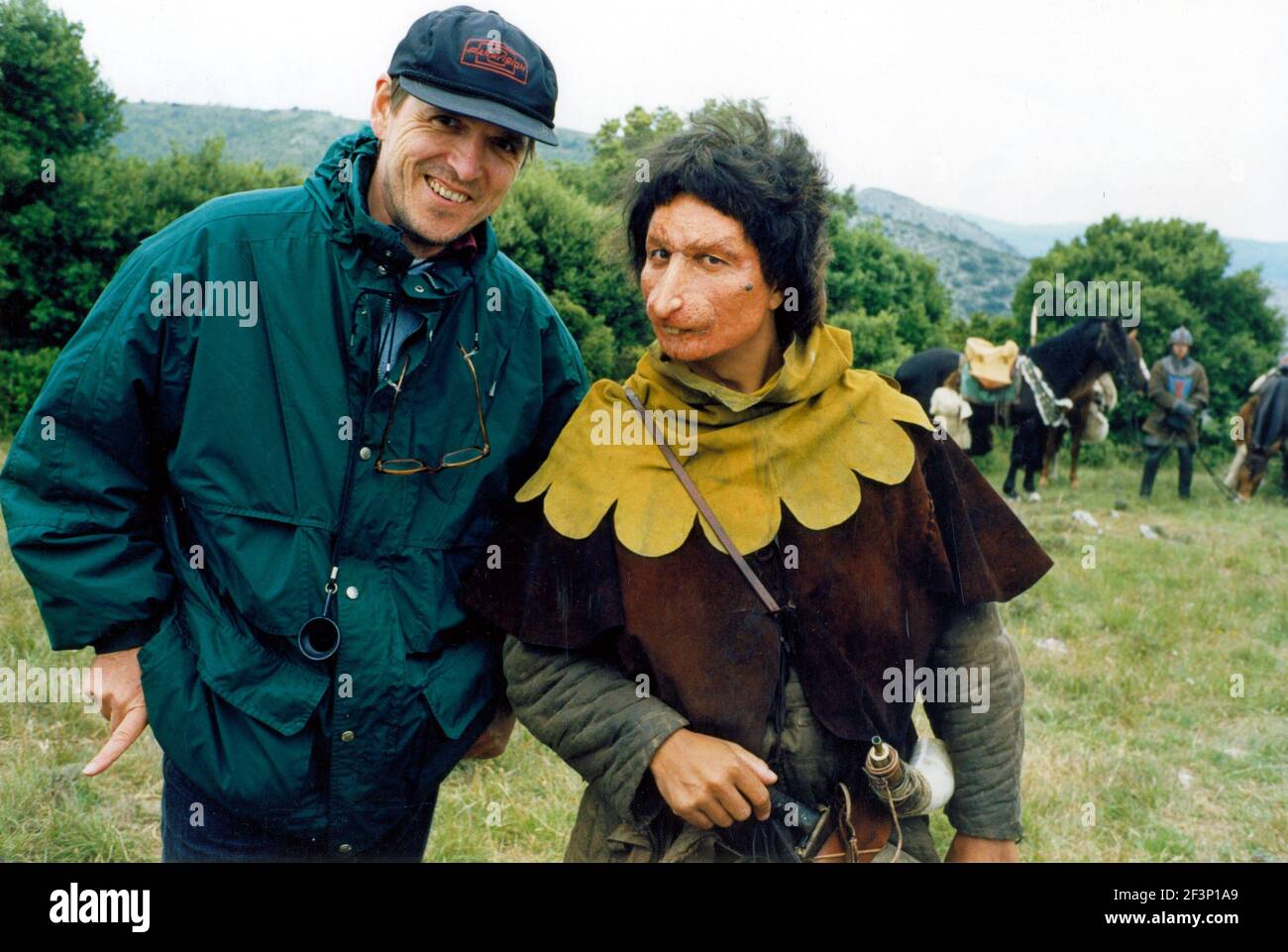Les Visiteurs Year : 1993 - France Jean-Marie Poiré, Christian Clavier  Director : Jean-Marie Poiré Shooting picture Stock Photo - Alamy
