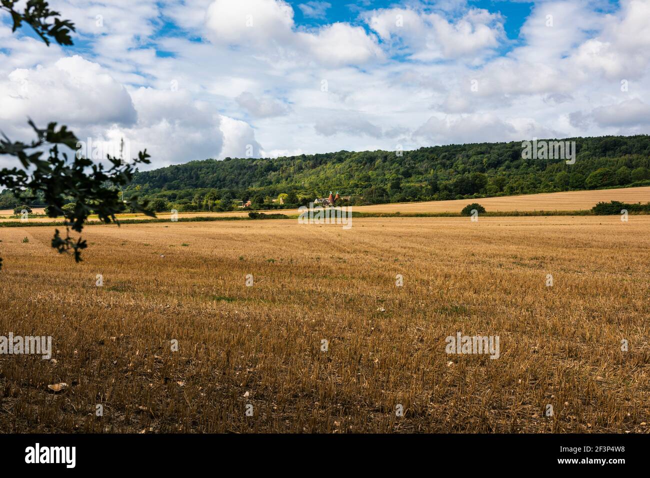 Landscape view between Otford and Shoreham in Kent, England Stock Photo