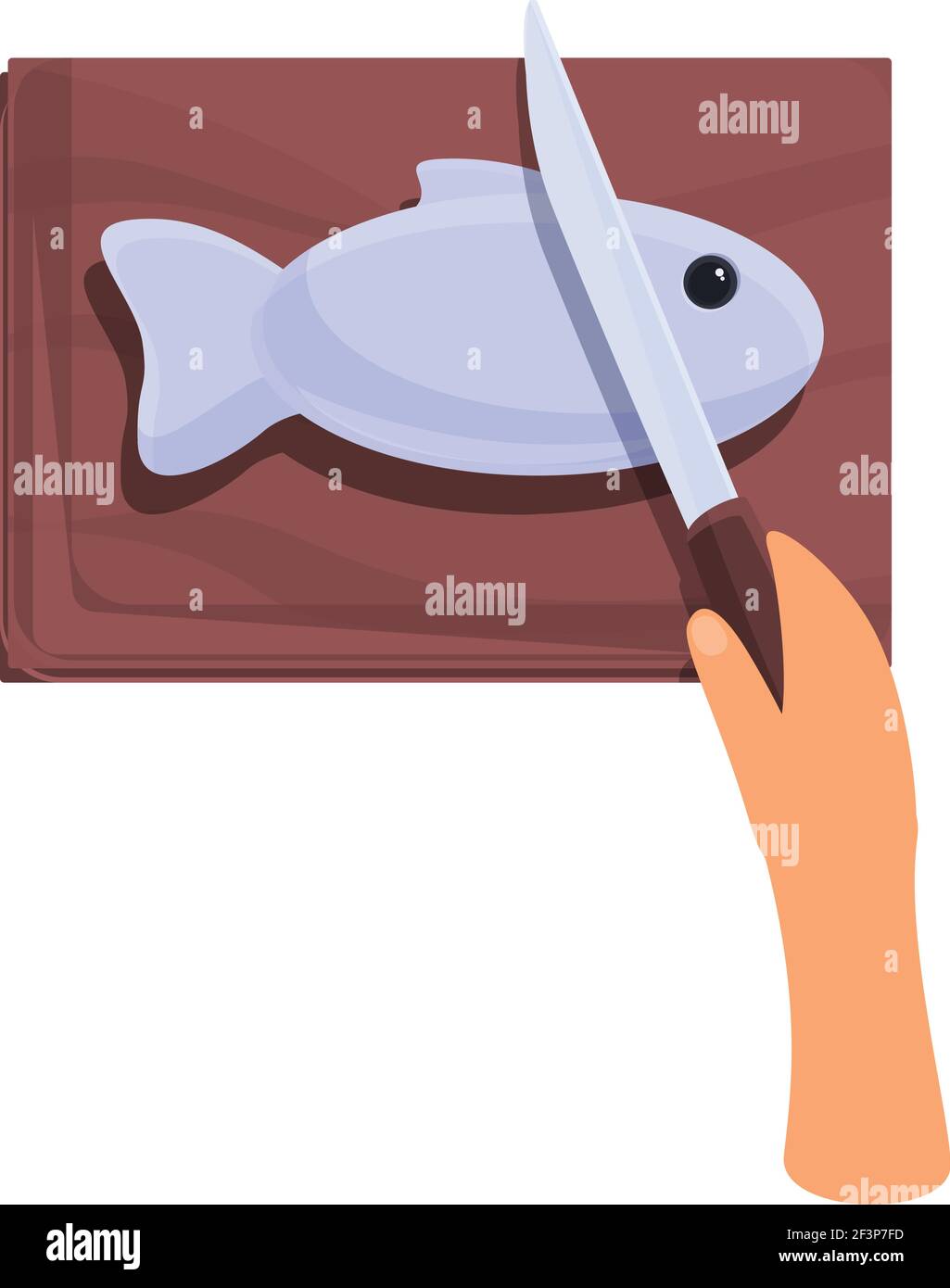 Fish cooking icon. Cartoon of fish cooking vector icon for web design ...