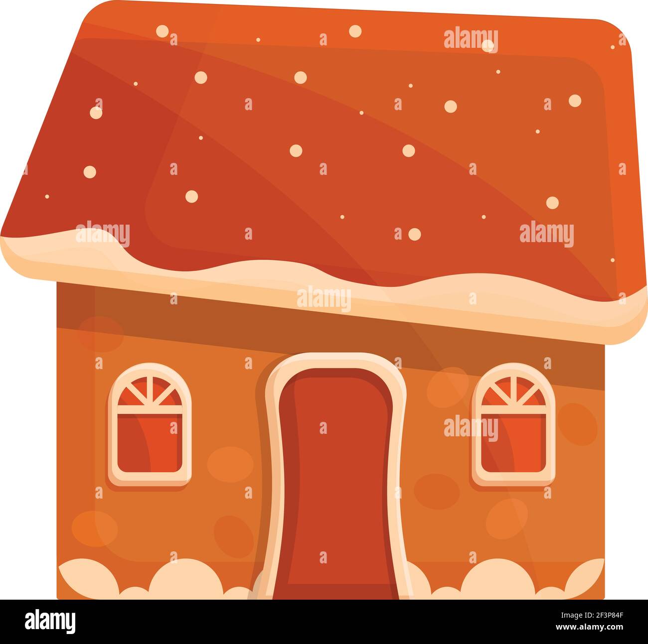 Santa gingerbread icon. Cartoon of santa gingerbread vector icon for ...
