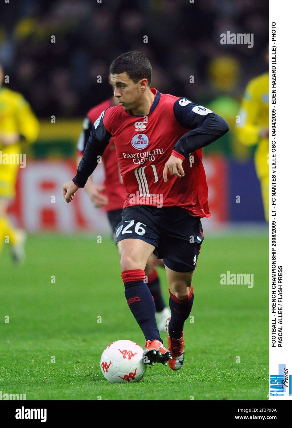 Maillot De Football Vintage LOSC Lille 2008-2009 – Third Maillot, Numéro 26 HAZARD