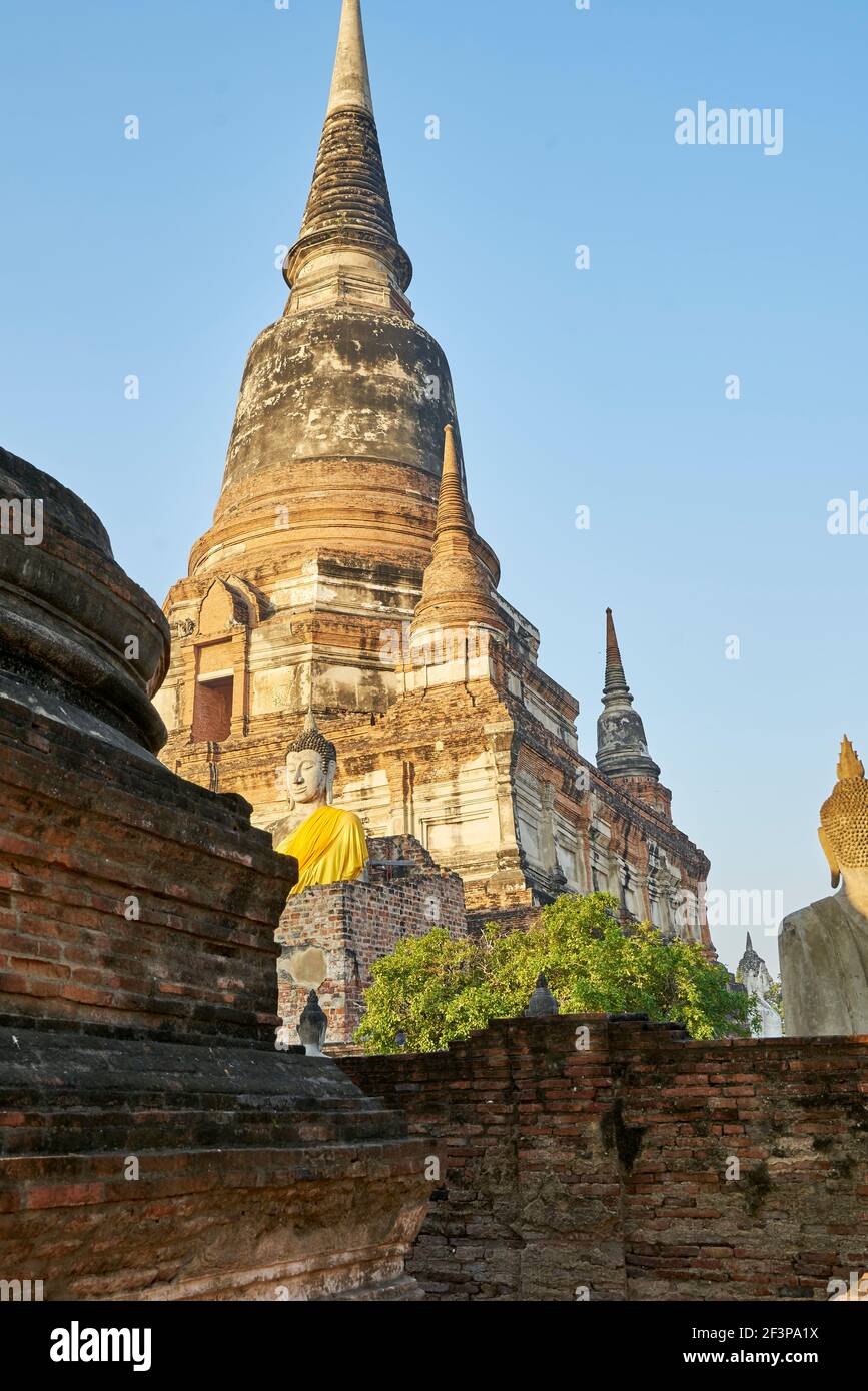 Wat Yai Chai Mongkok in Ayutthaya, Thailand Stock Photo