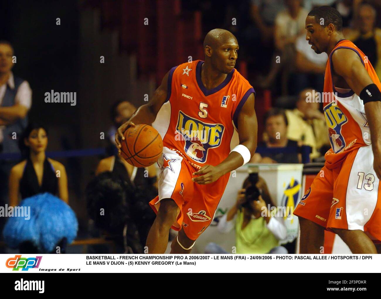 BASKETBALL - FRENCH CHAMPIONSHIP PRO A 2006/2007 - LE MANS (FRA) -  24/09/2006 - PHOTO: PASCAL ALLEE / HOTSPORTS / DPPI LE MANS V DIJON - (5)  KENNY GREGORY (Le Mans Stock Photo - Alamy