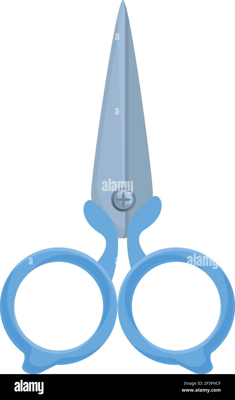 Knitting scissors icon. Cartoon of Knitting scissors vector icon for web  design isolated on white background Stock Vector Image & Art - Alamy