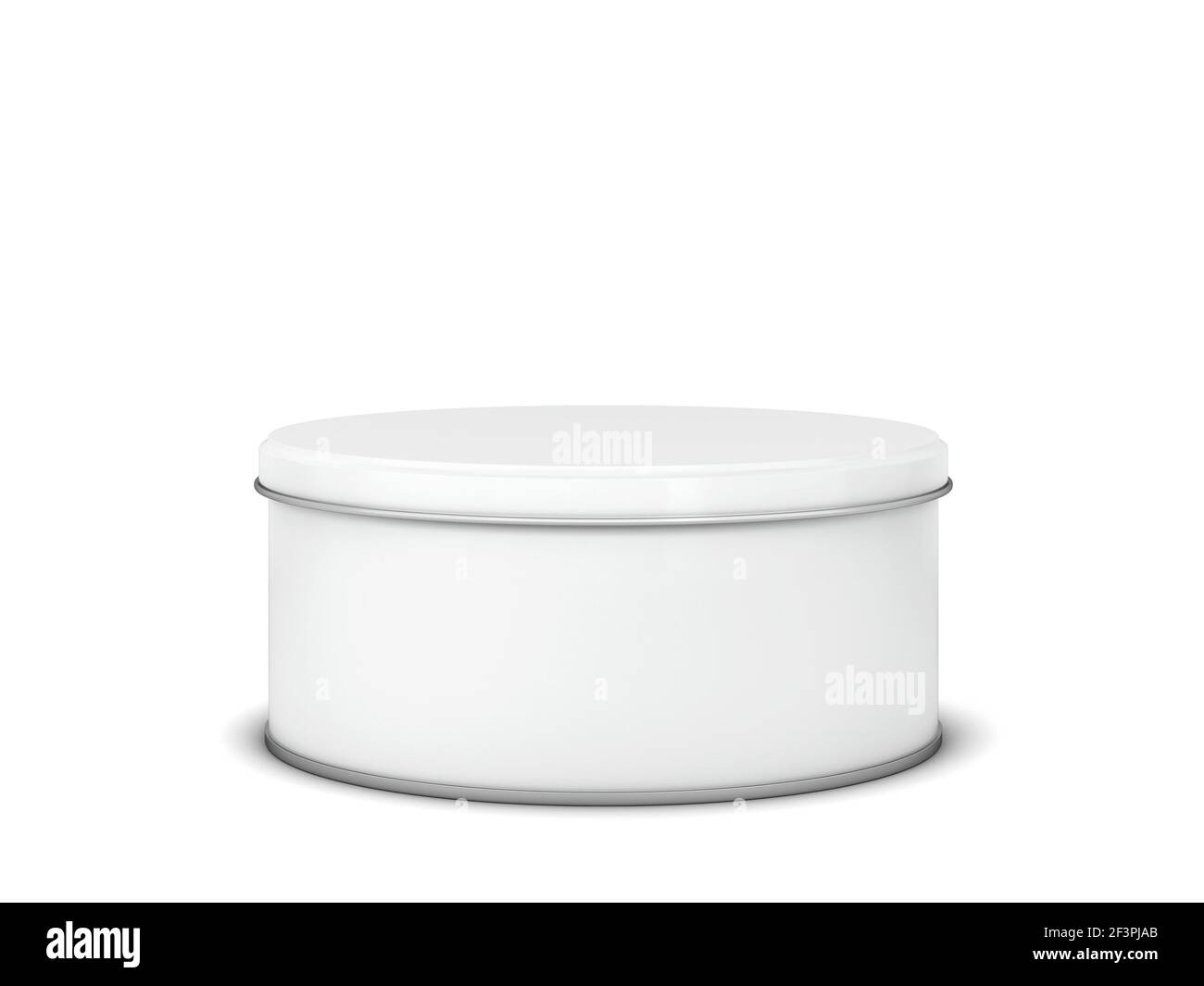 Blank tin can metal container for food or cosmetic. 3d illustration ...