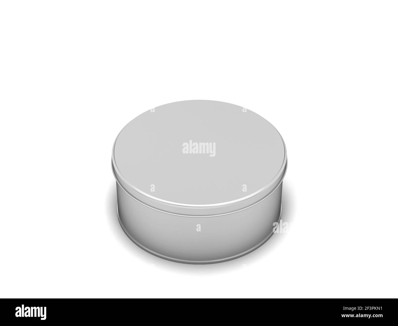 Blank tin can metal container for food or cosmetic. 3d illustration ...
