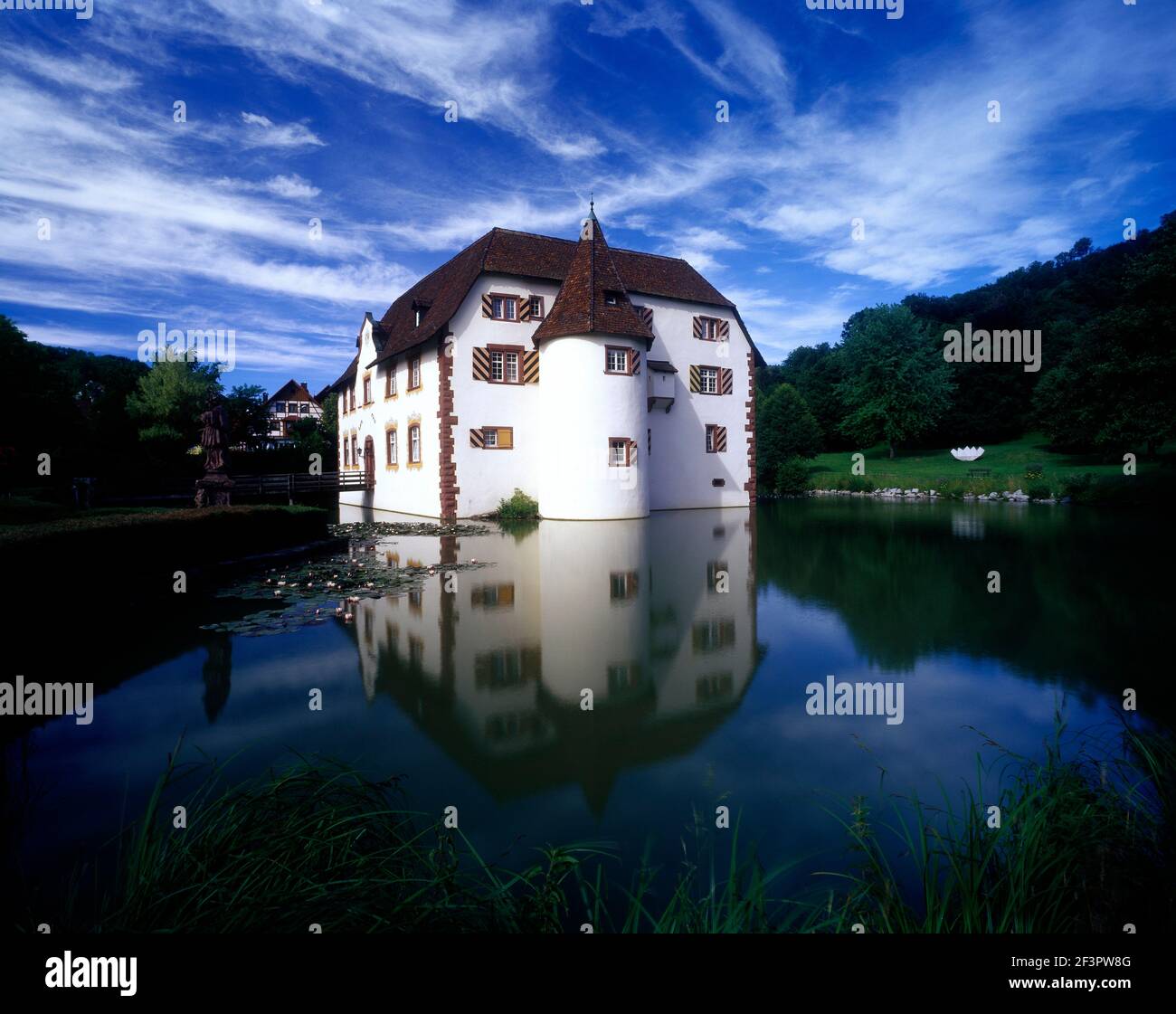Wasserschloss Inzlingen,Aussenaufnahme Stock Photo