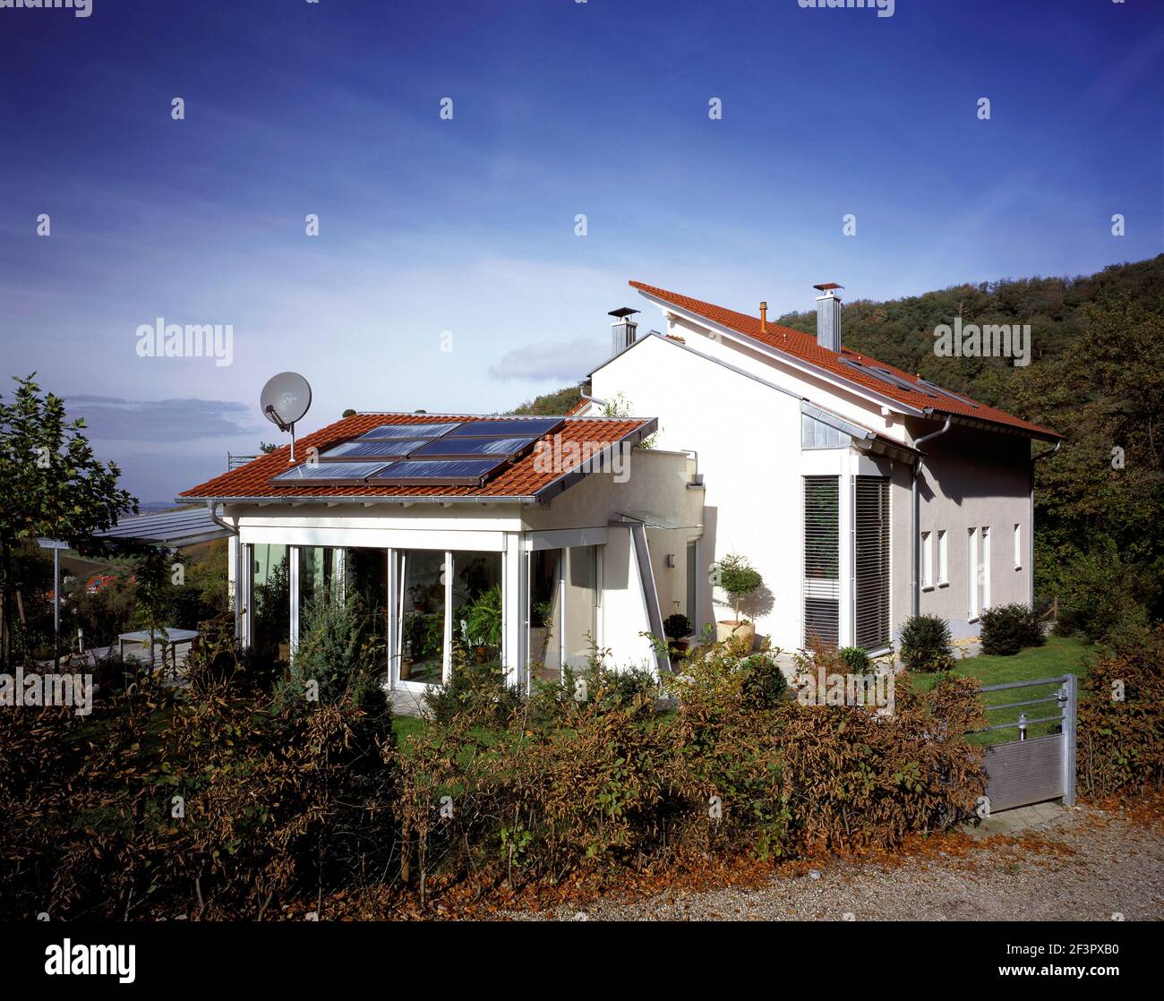 Haus Schnurr, Erbringen, Deutschland,Seitenansicht,Müller und Huber Stock Photo