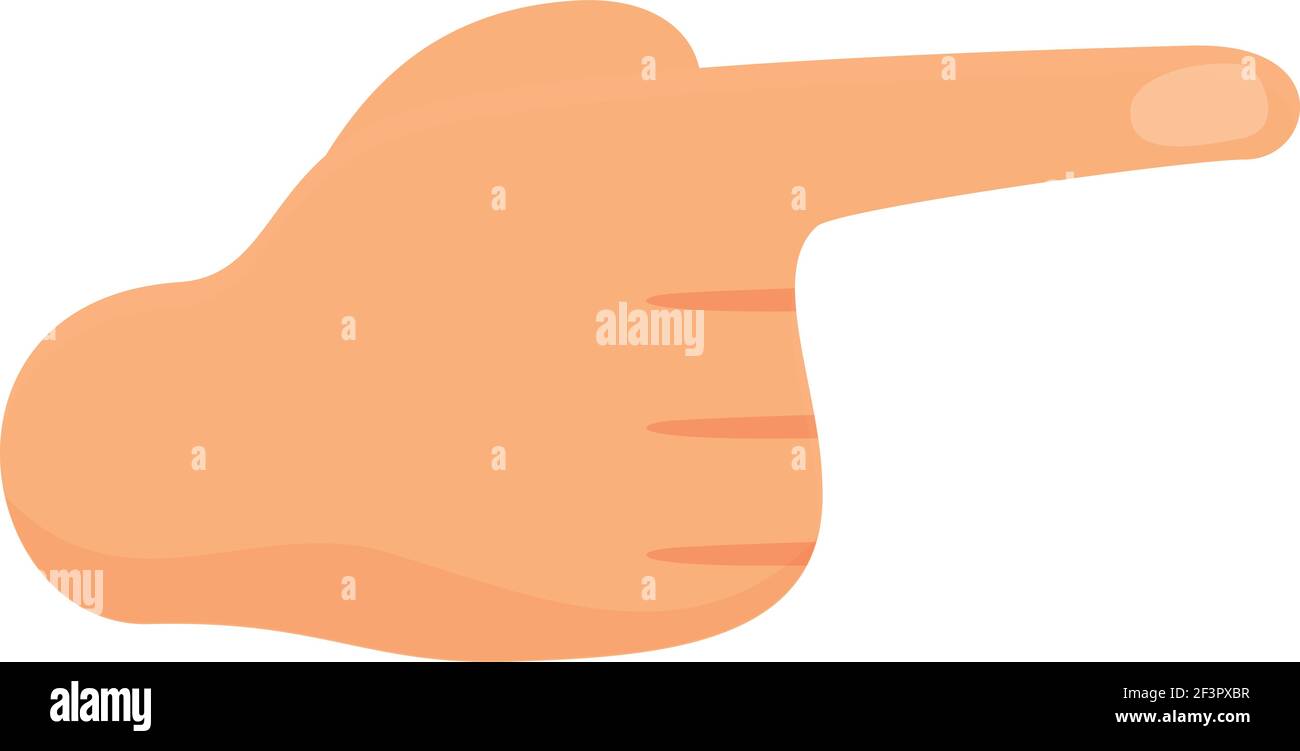 First finger hand gesture icon. Cartoon of First finger hand gesture ...