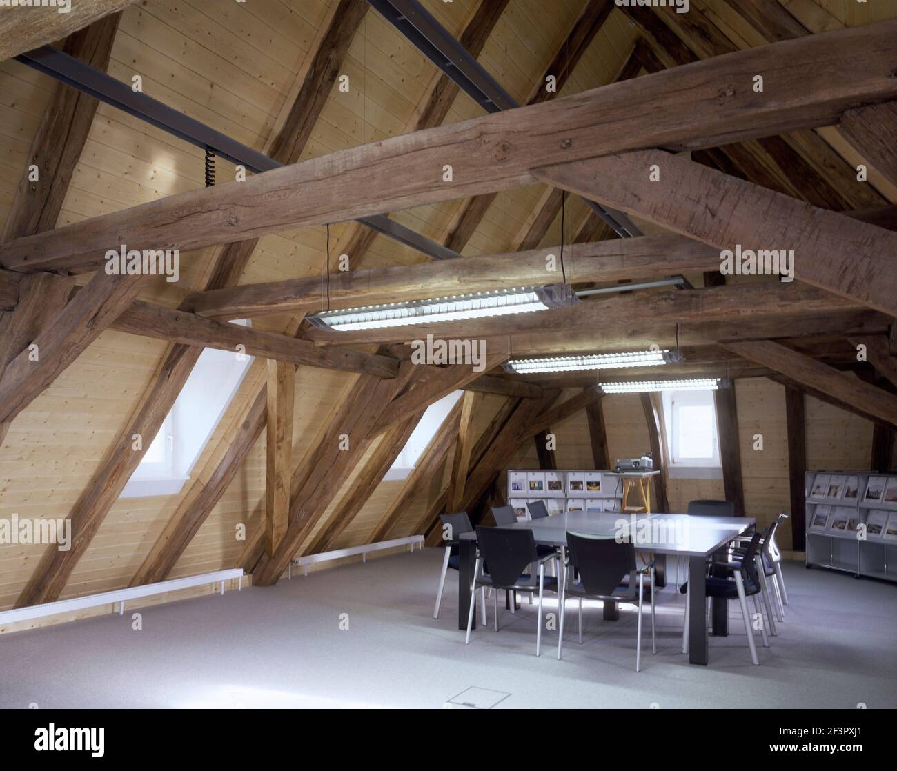 Alte Vogtei, Lörrach,Dachausbau Stock Photo