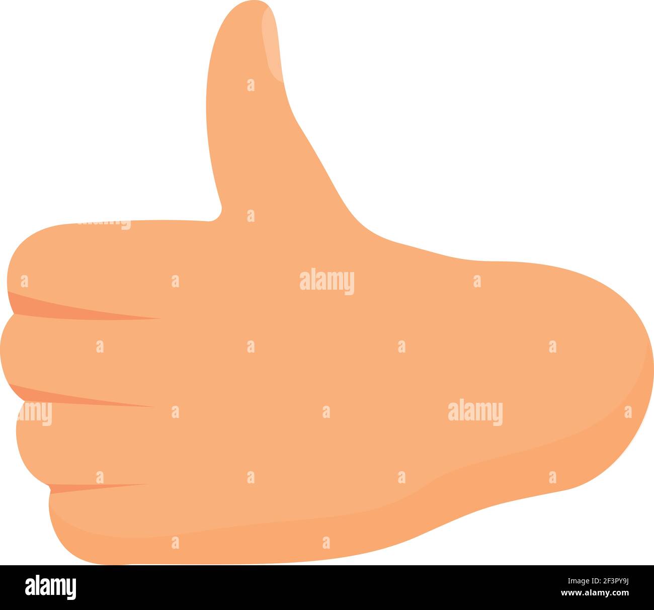 Thumb up hand gesture icon. Cartoon of Thumb up hand gesture vector ...