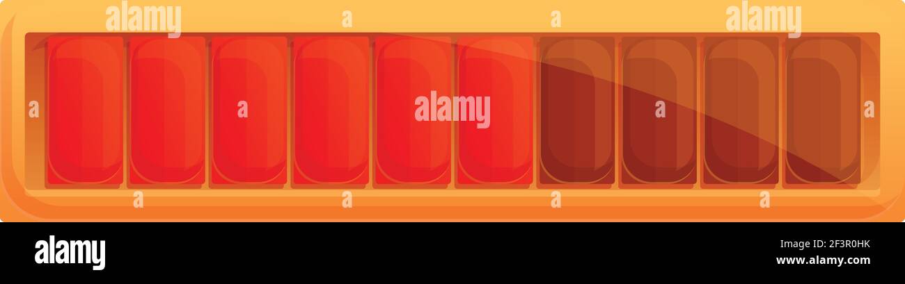 Loading interface button icon. Cartoon of Loading interface button ...