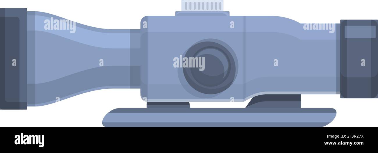 Sniper hunting scope icon. Cartoon of Sniper hunting scope vector icon for web design isolated on white background Stock Vector