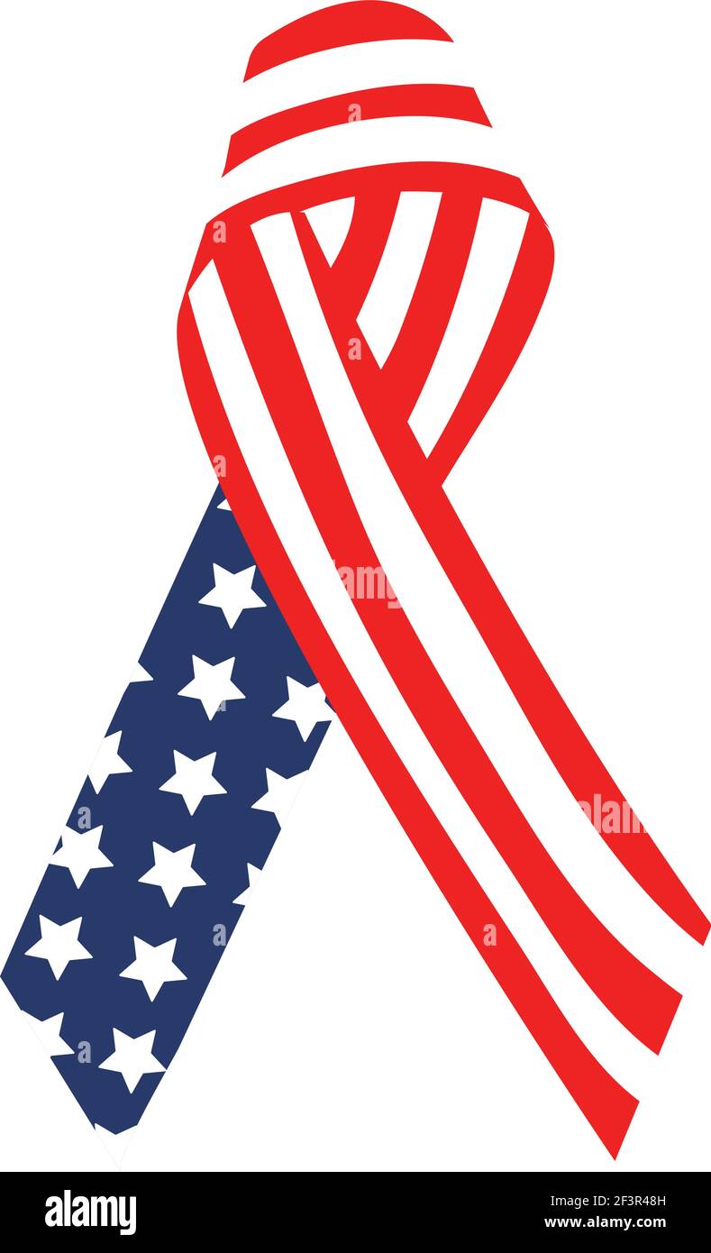 usa flag ribbon Stock Vector Image & Art - Alamy