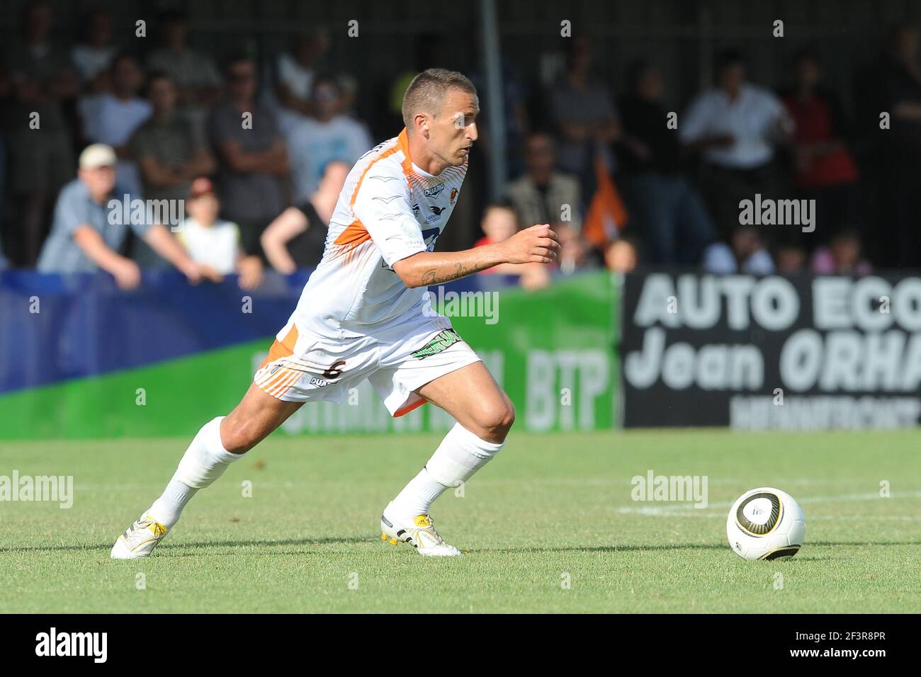 FOOTBALL - FRIENDLY GAMES 2010/2011 - FC LORIENT v STADE LAVALLOIS - 10/07/2010 - PHOTO PASCAL ALLEE / DPPI - ANTHONY GONCALVES (LAV) Stock Photo