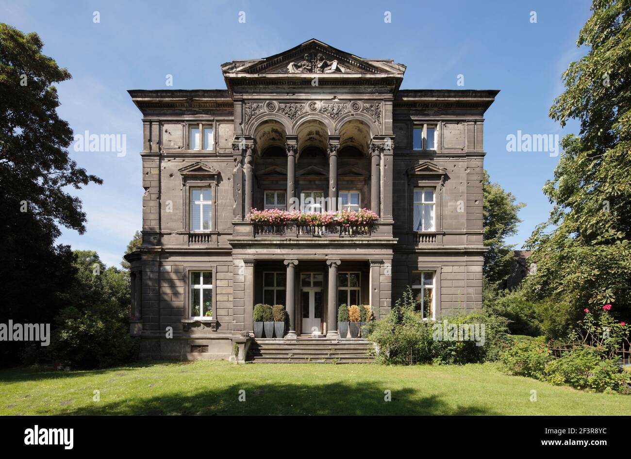 Villa Gustav Lohmann, 1865 erbaut, Witten, Ruhrstrasse Stock Photo