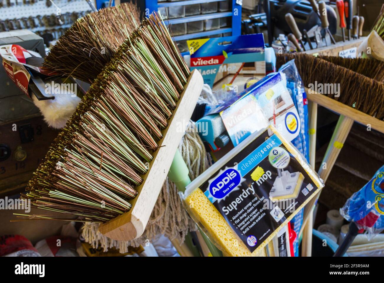 Mops and brooms hires stock photography and images Alamy