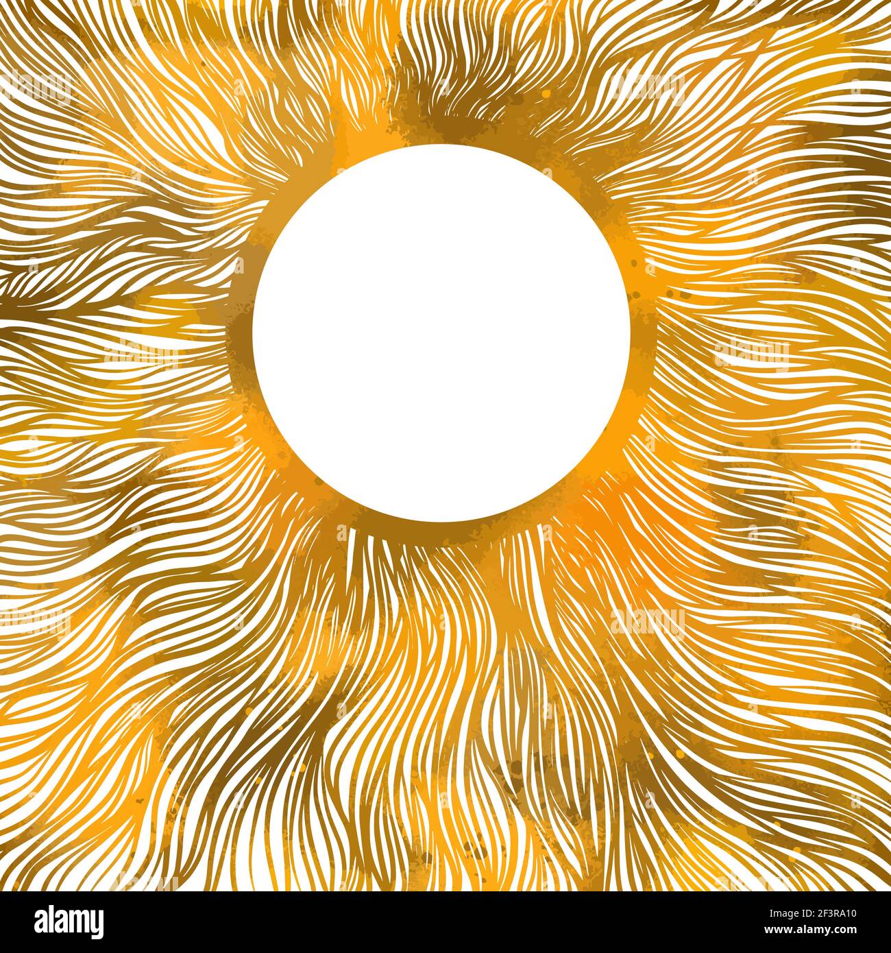 Yellow background. Solar graphic rays. Vector illustration Stock Vector ...