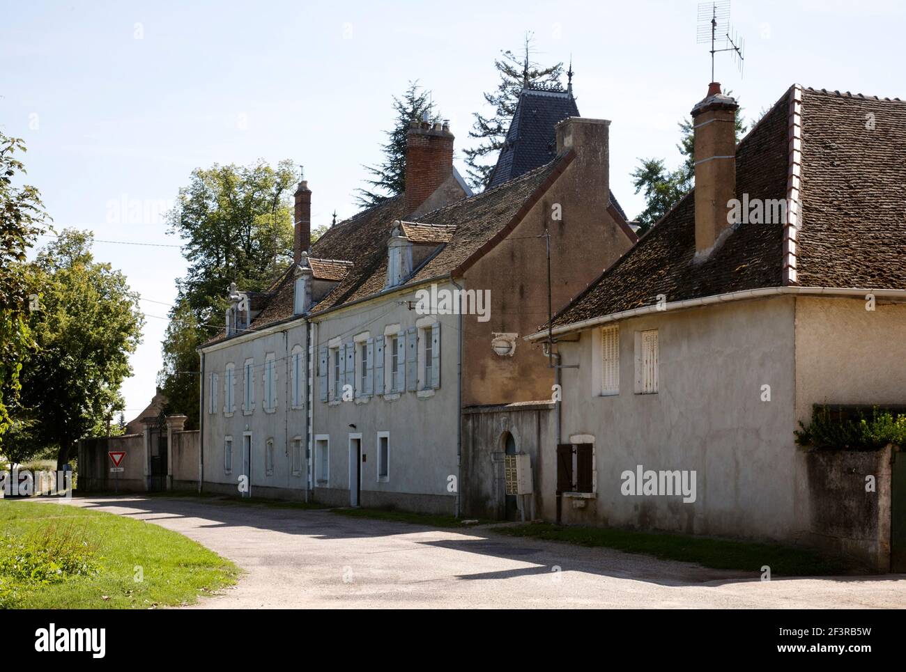 House and studio of Joseph Nicephore Niepce, inventor of photography, where first photograph taken in 1826, Saint-Loup-de-Varennes, Chalon-sur-Saone, Stock Photo