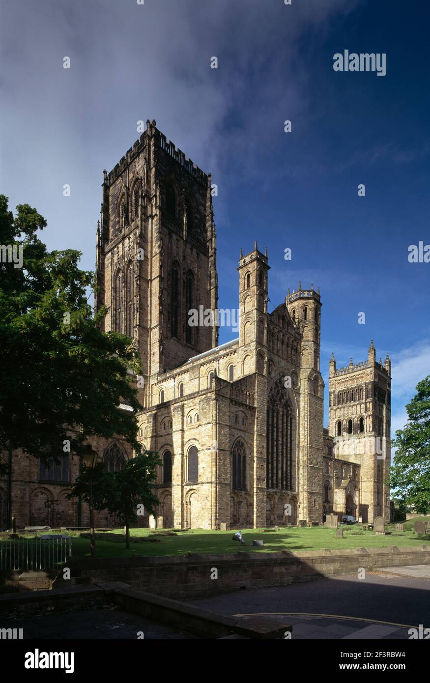 Tower of Norman Durham Cathedral, Durham, Great Britain. UNESCO World ...