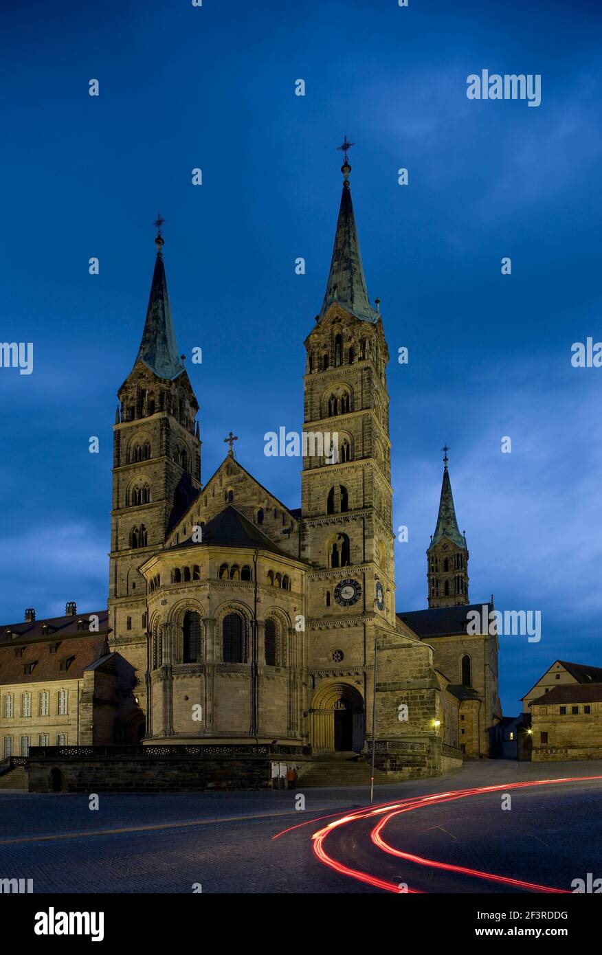Dom in der D‰mmerung, Bamberg, Dom Stock Photo