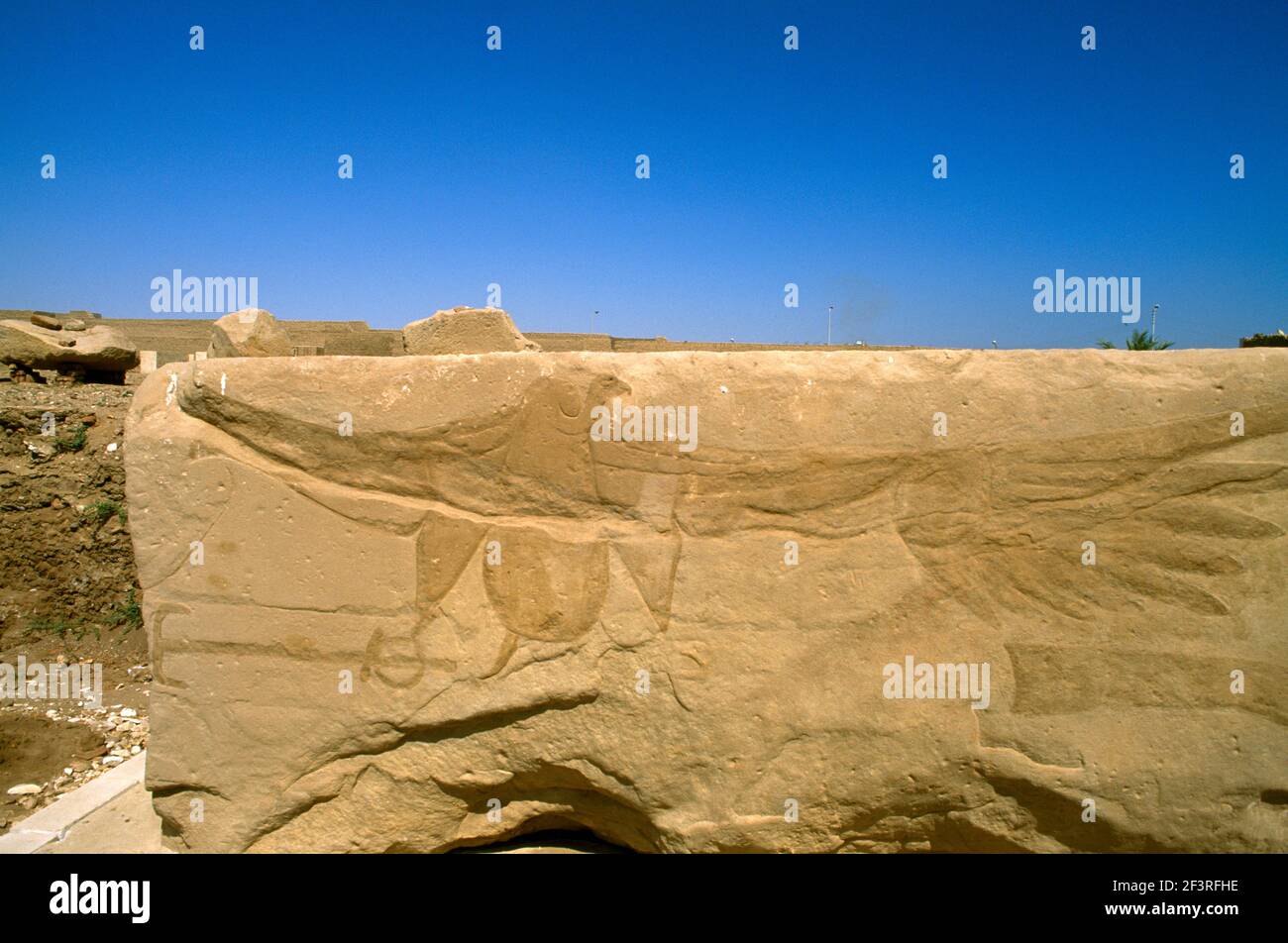 Luxor Egypt Ruins at the Temple of Seti I Stock Photo