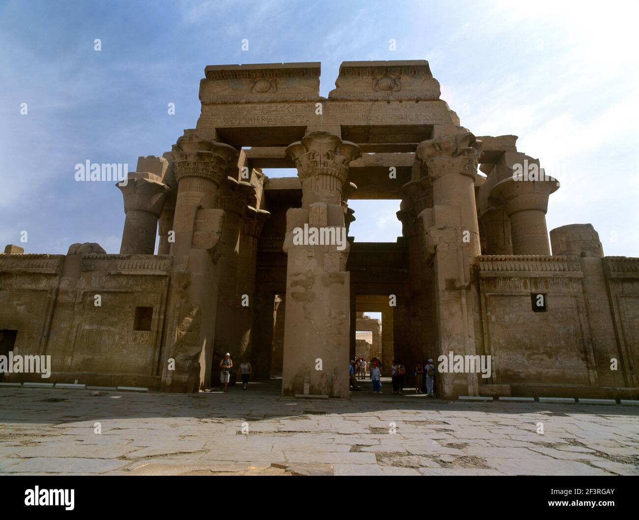 Temple of Haruris and Sobek Kom Ombo Egypt Stock Photo