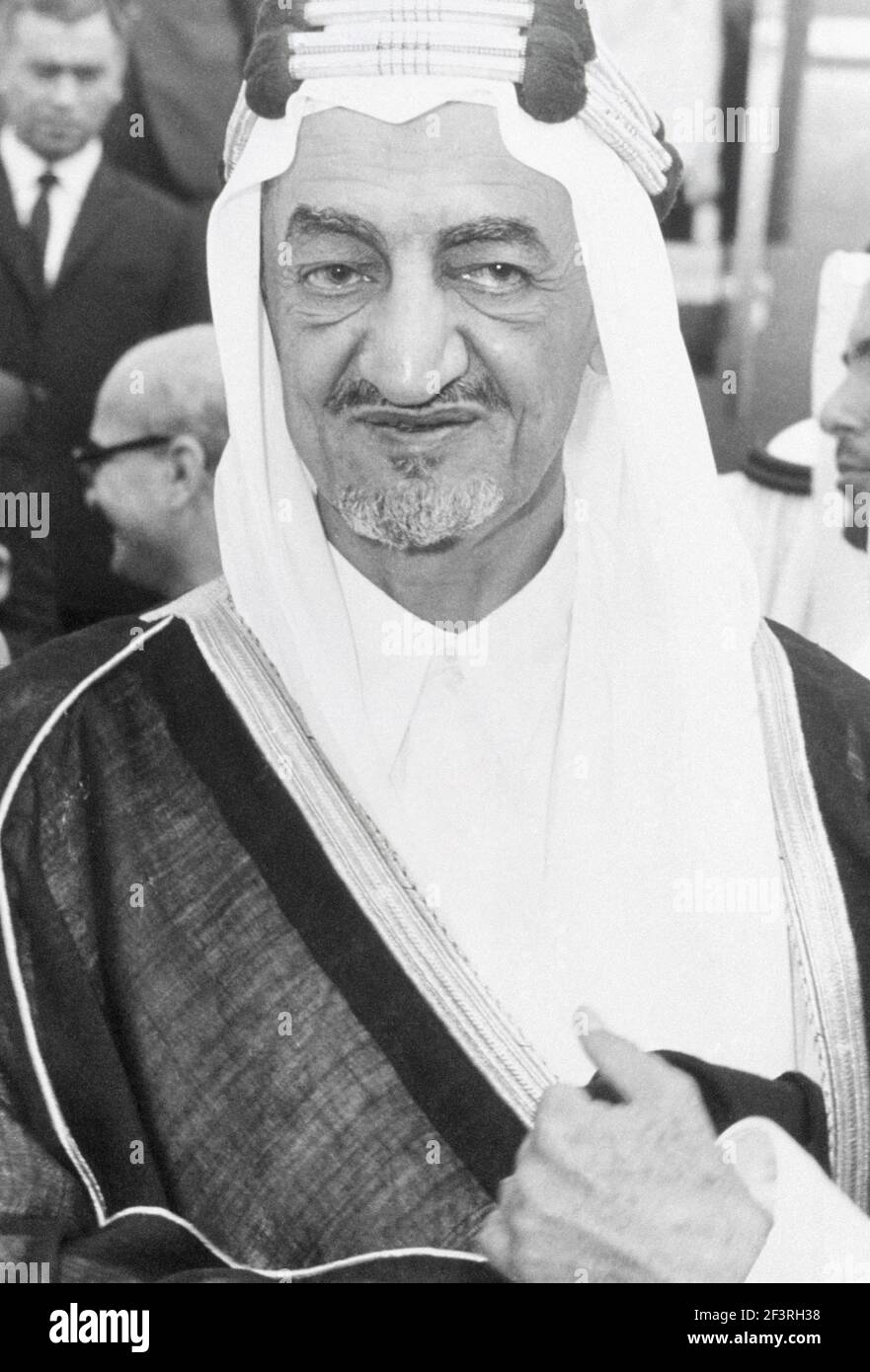 Saudi Arabia King Faisal Bin Abdul Aziz Al Saud Stock Photo