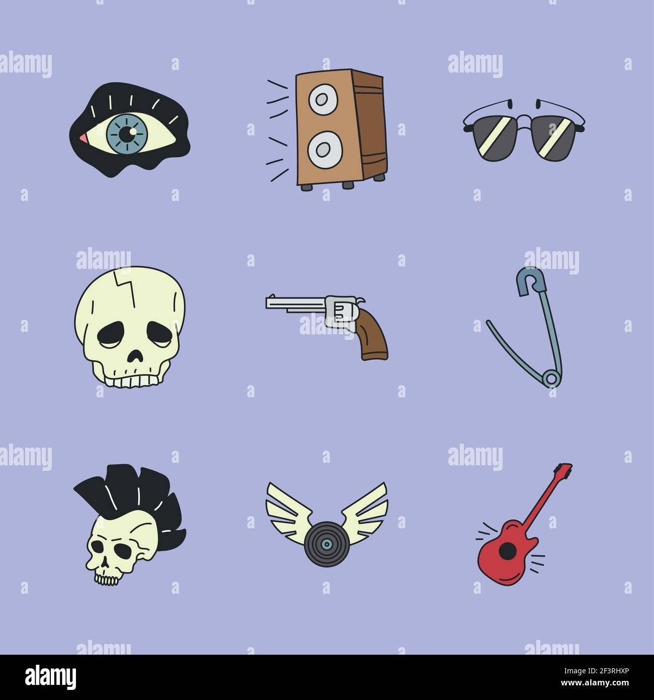 nine rock patches Stock Vector Image & Art - Alamy