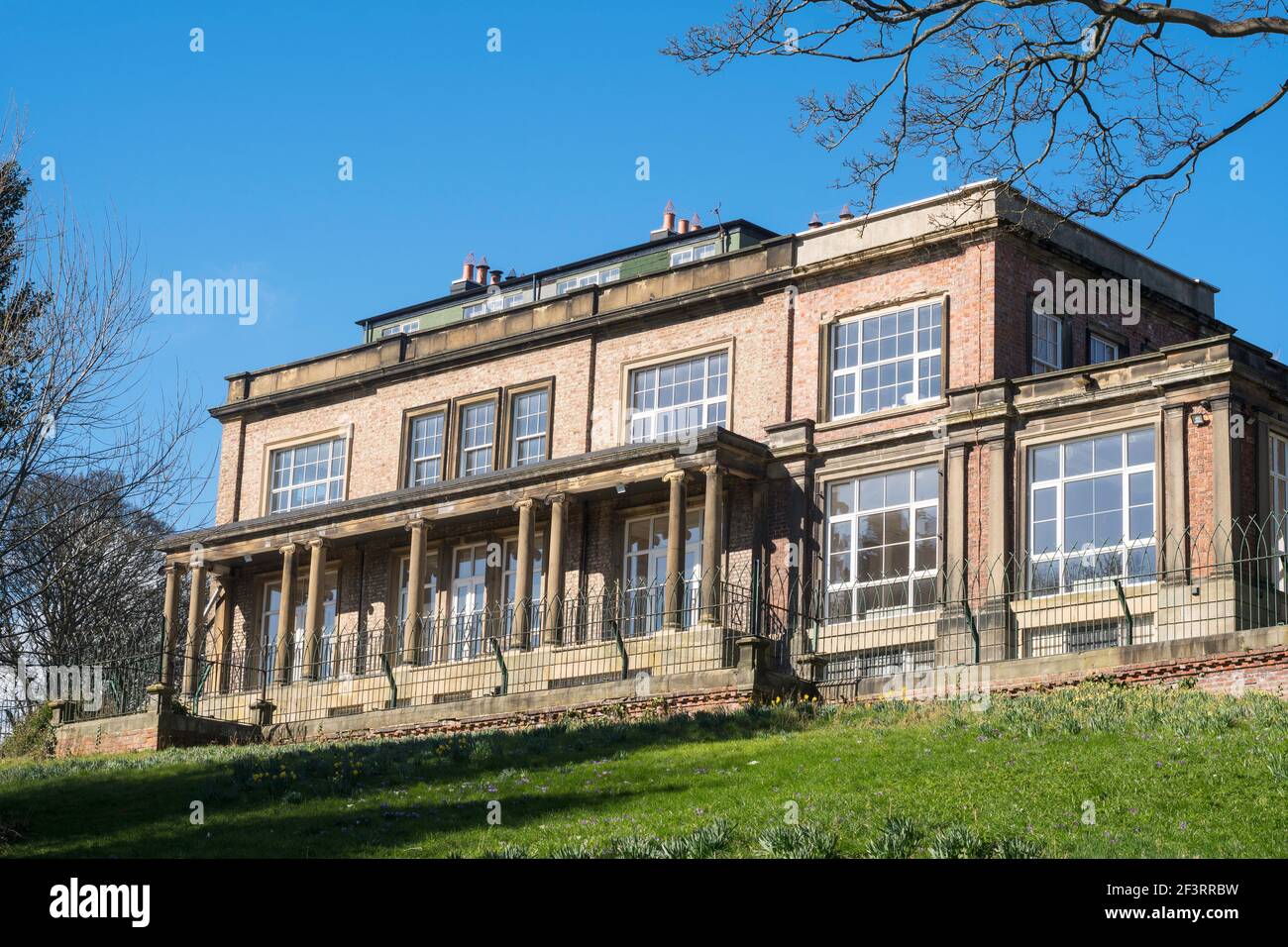 Ashburne House, a grade II Listed building, seen from Backhouse Park in Sunderland, north east England, UK Stock Photo