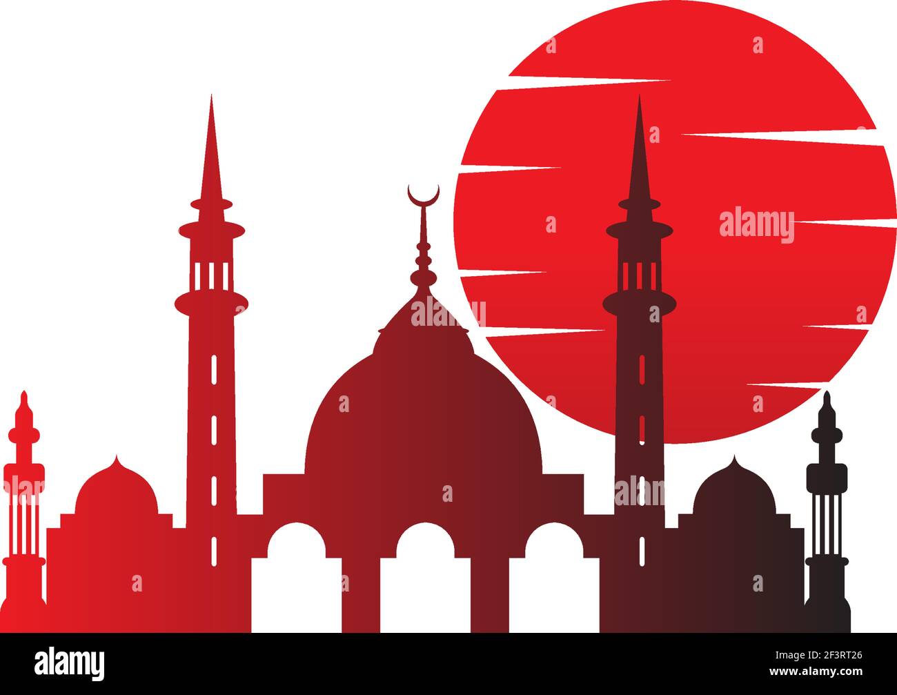 Islamic logo, Mosque icon design vector template illustration Stock Vector