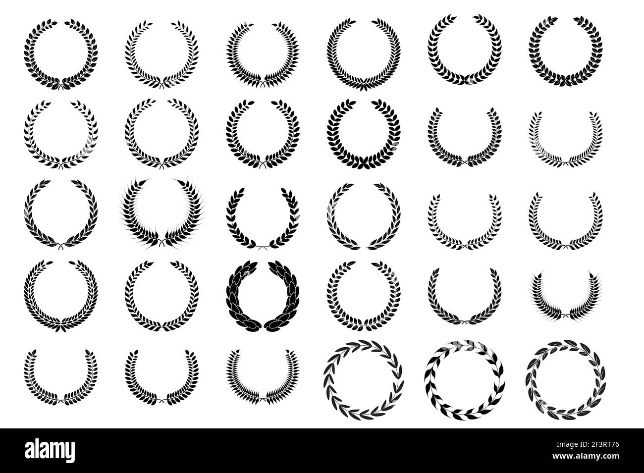 laurel wreath - symbol of victory and achievement Stock Vector Image ...