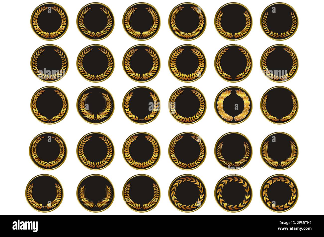 Vector black medal Stock Vector