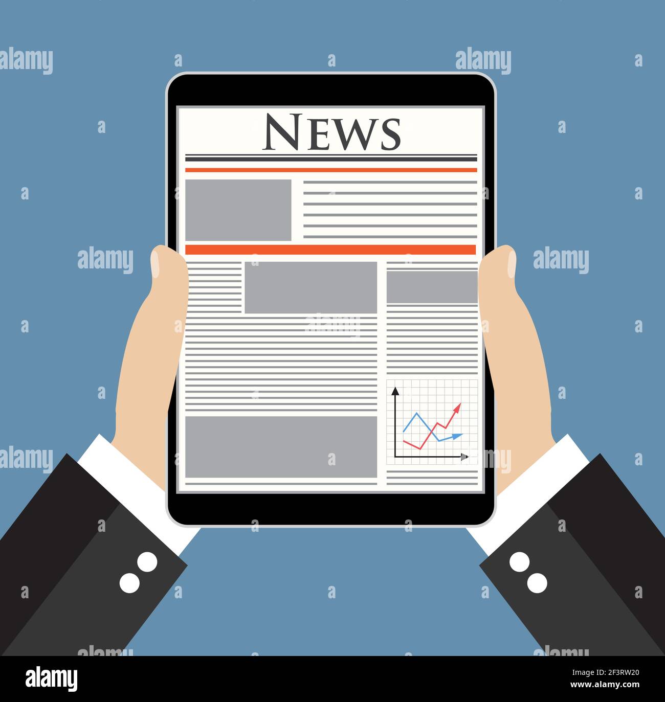 Monitor computer businessman vector Stock Vector Images - Alamy