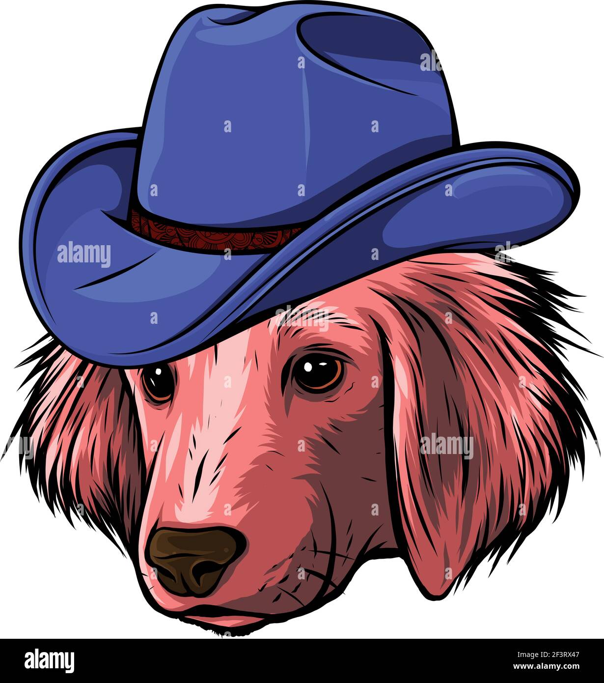 gangster dog with fedora hat vector 
