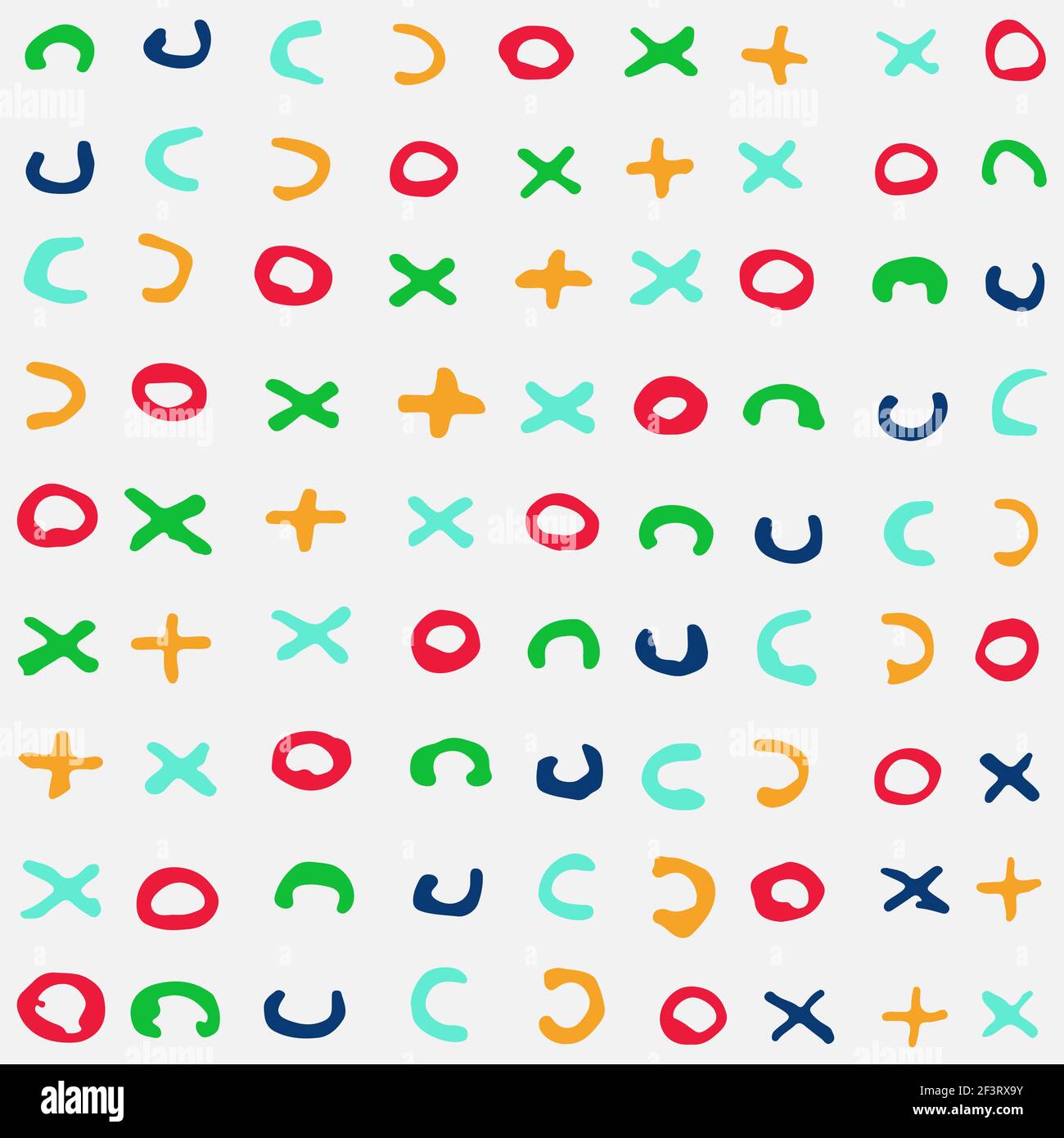 Seamless pattern with multi-coloredshapes. Stock Vector
