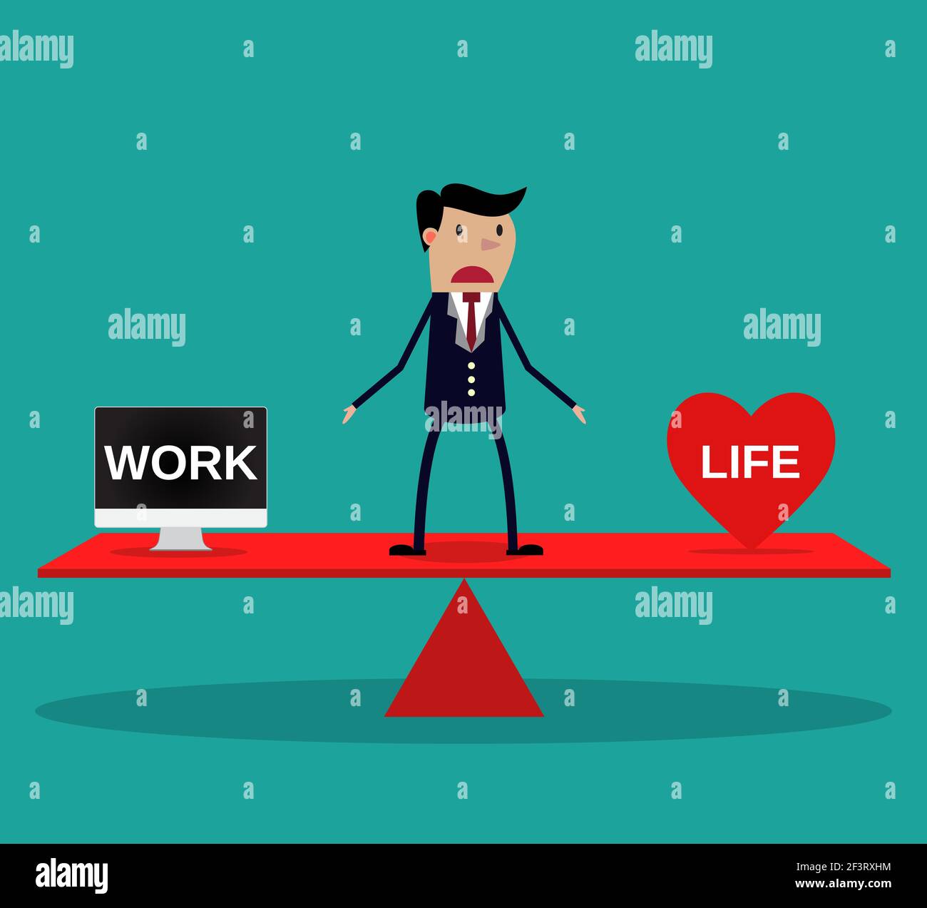 Work life imbalance icon hi-res stock photography and images - Alamy