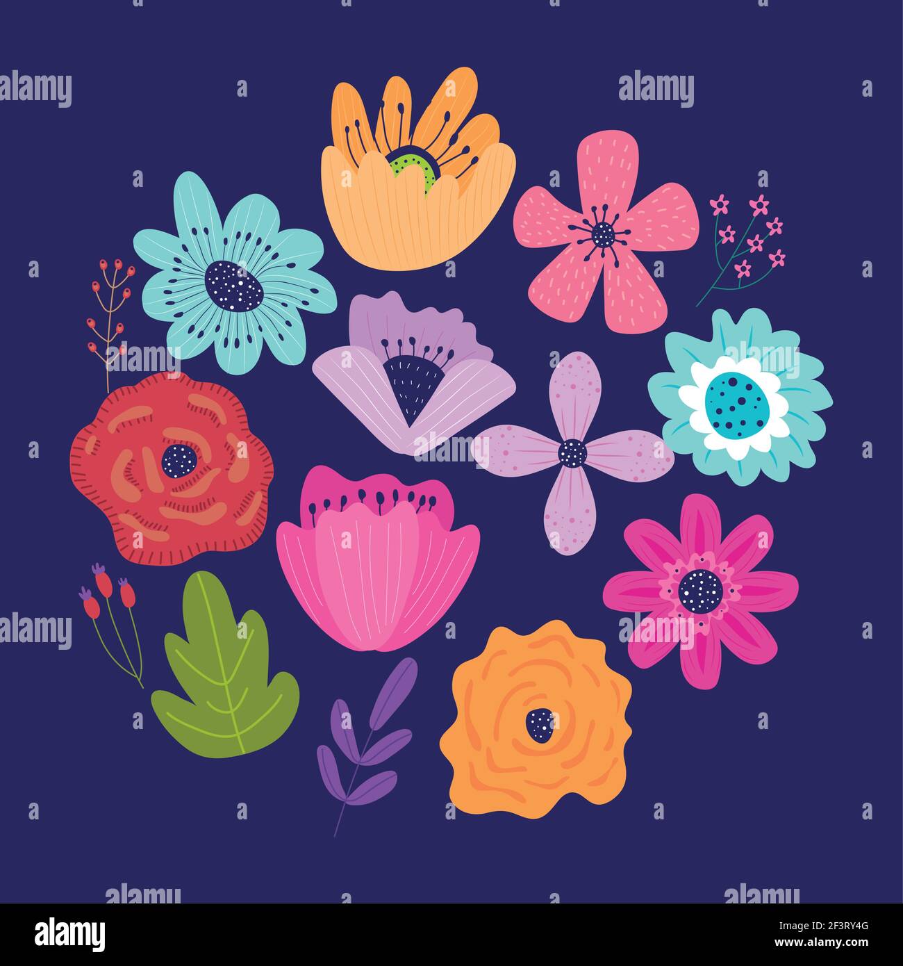 garden icons around Stock Vector Image & Art - Alamy