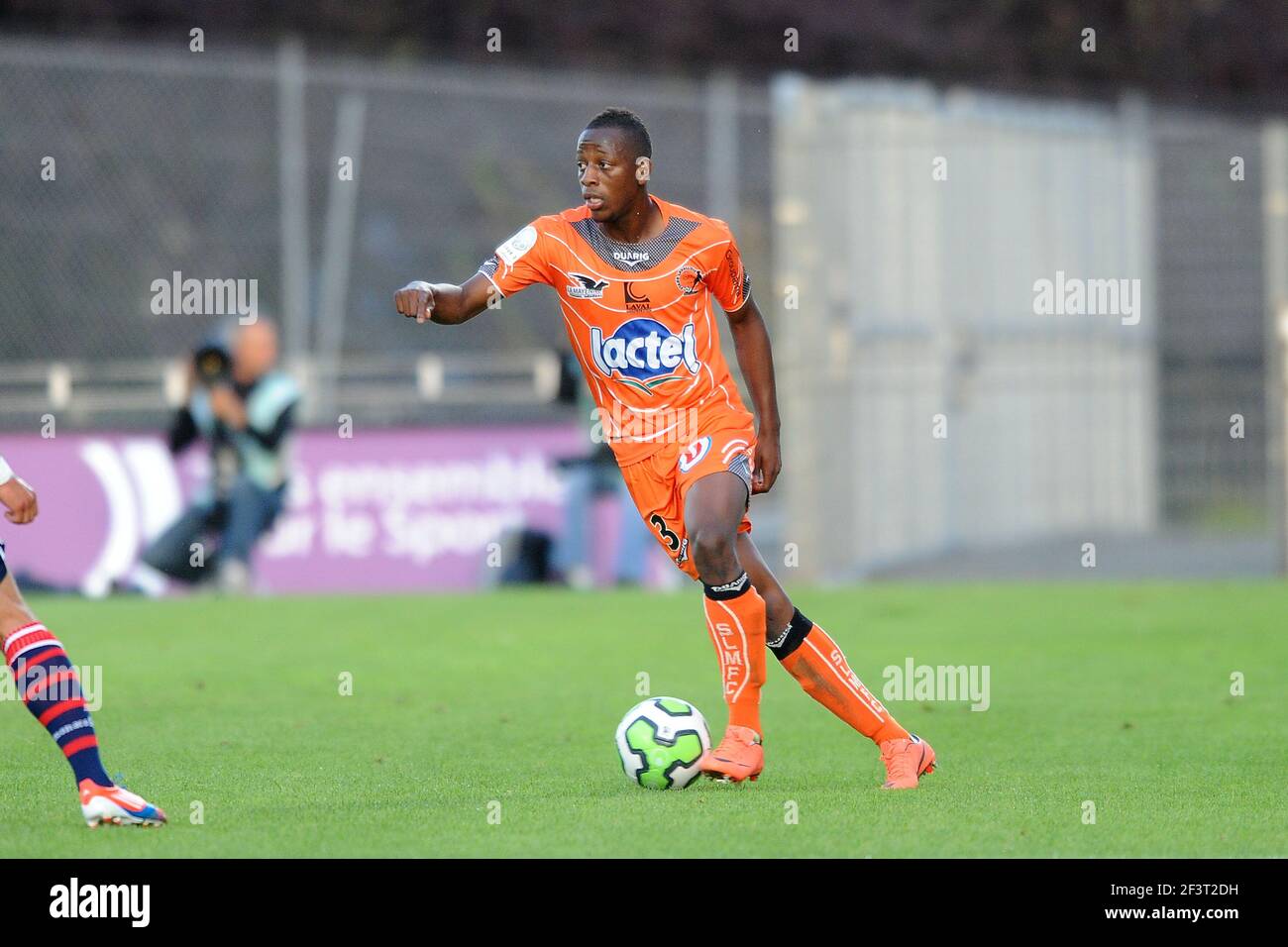 FOOTBALL - LIGUE 2 - FRENCH CHAMPIONSHIP 2012/2013 - STADE LAVALLOIS v AS MONACO - 03/08/2012 - PHOTO PASCAL ALLEE / DPPI - MAKAN TRAORE (LAV) Stock Photo