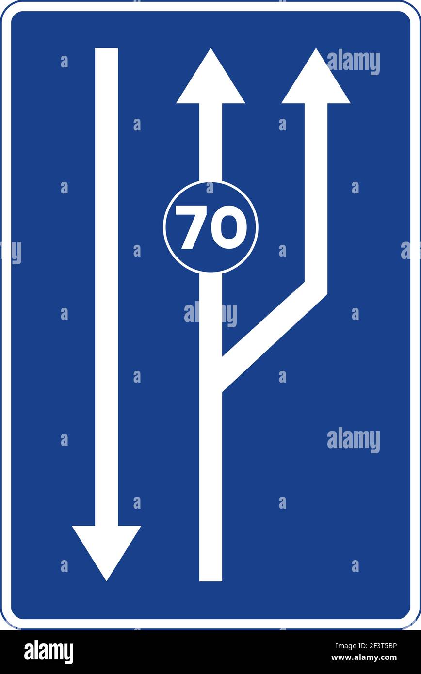 Sinal Retangular Rectangular traffic signal in blue and white, isolated on white ...