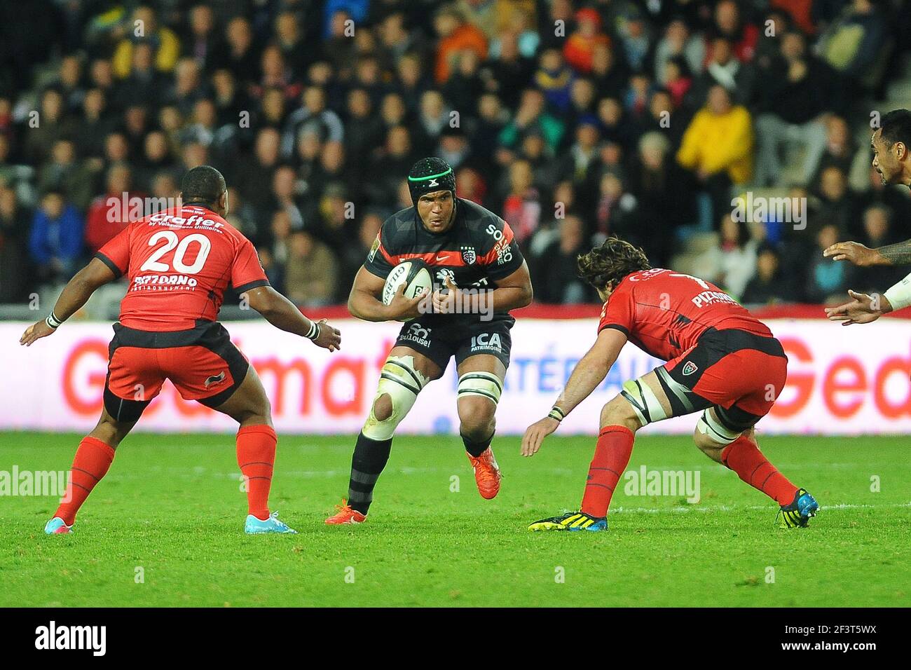 RUGBY - FRENCH CHAMPIONSHIP 2012/2013 - TOP 14 - 1/2 FINAL - RC TOULON v  STADE TOULOUSAIN - 24/05/2013 - NANTES (FRA) - PHOTO PASCAL ALLEE / DPPI -  Thierry Dusautoir (ST-T) / Steffon Armitage (RCT Stock Photo - Alamy