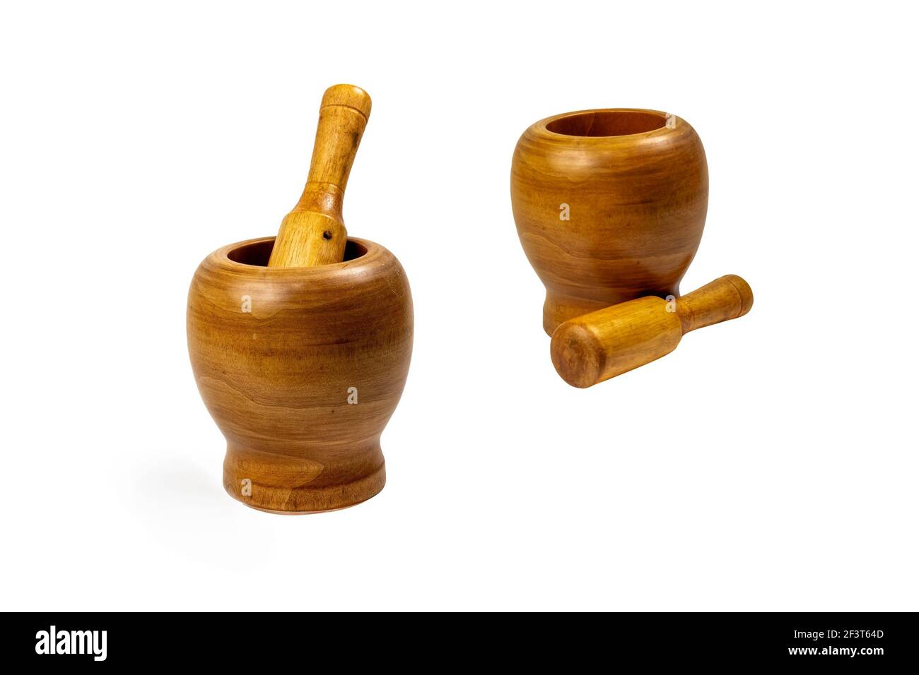 This wooden mortar can be used to crush and grind various grains with a