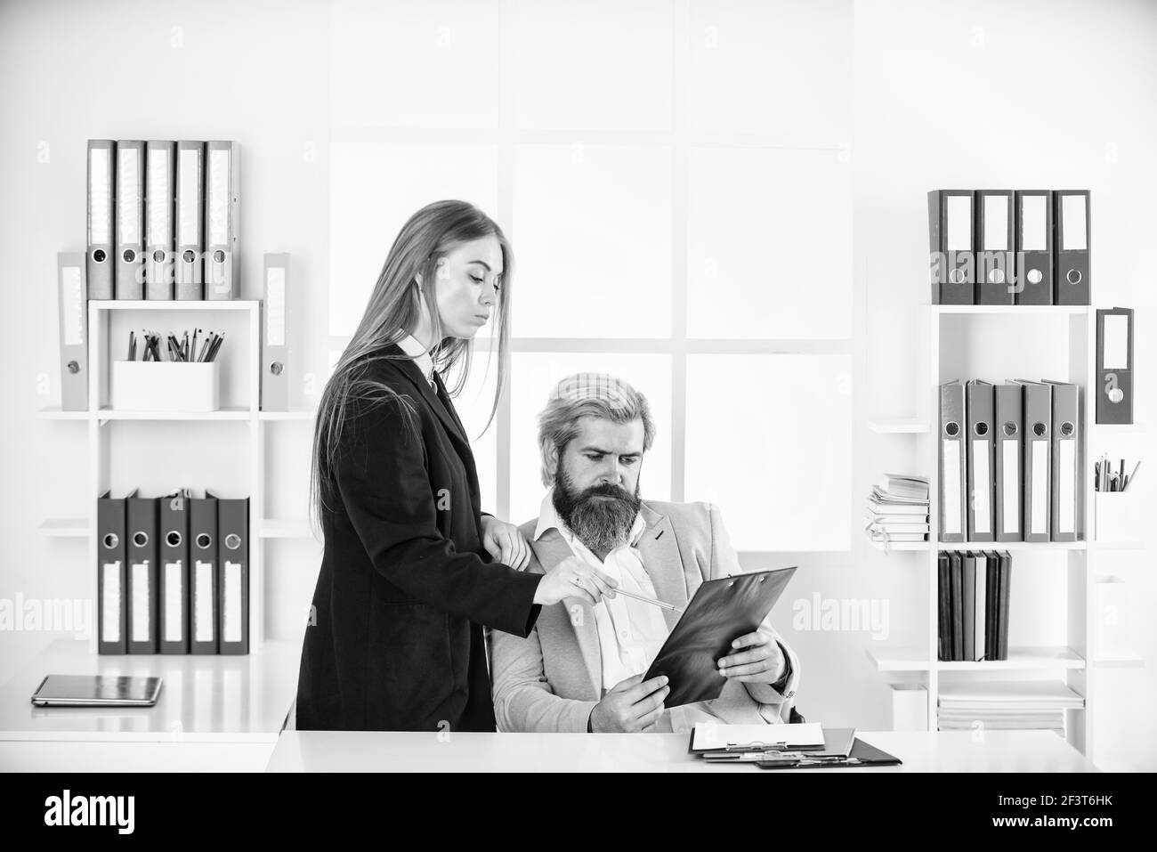 Diverse employee working Black and White Stock Photos & Images - Alamy