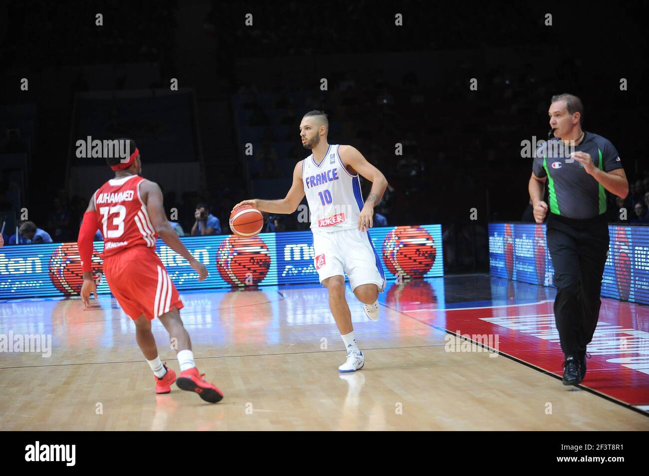 Evan FOURNIER of France in action during the 1/8 final of basketball Euro  2015 between