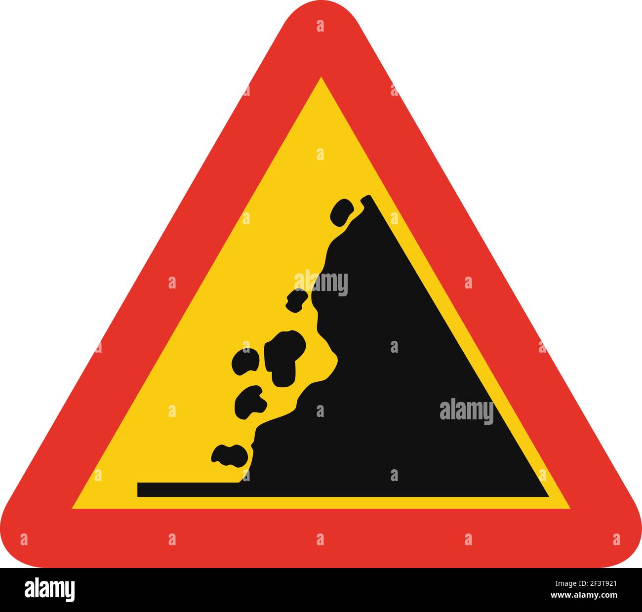 Falling rocks isolated Stock Vector Images - Alamy